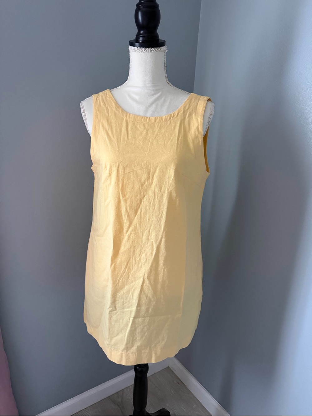 & Other Stories Pale Yellow Sleeveless Shift Dress